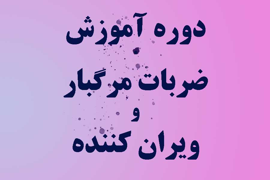 دوره آموزش ضربات مرگبار و ویران کننده
